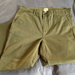J. Crew Women's Olive “Vintage Straight” Chinos